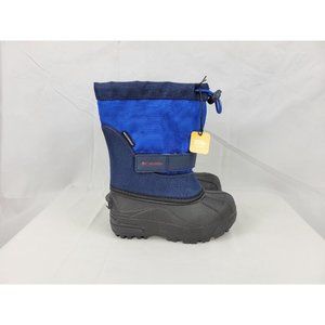 Columbia Kids Blue and Black Snow Boots